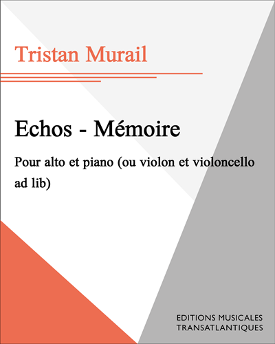 Echos - Mémoire — Tristan Murail