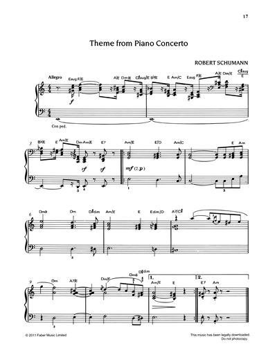 Theme from Piano Concerto, op. 54 — Robert Schumann