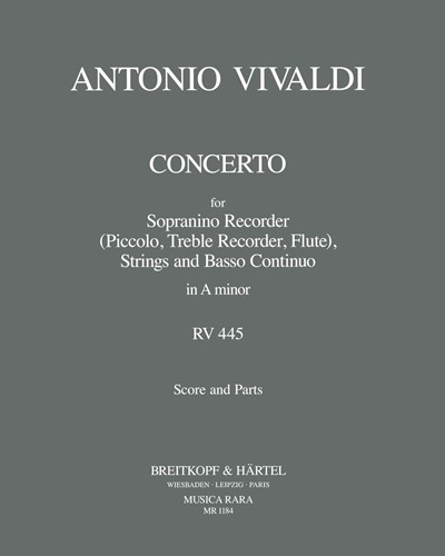 Concerto in A minor, RV 445 — 维瓦尔第