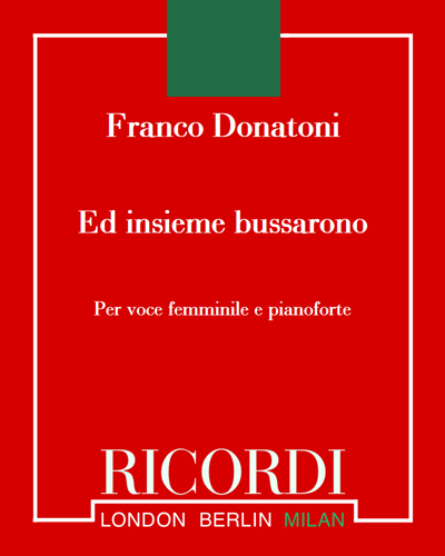 Ed insieme bussarono — 弗兰科·多纳托尼