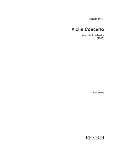 Violin Concerto — Kevin Puts