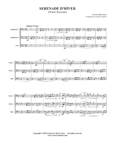 Serenade D'hiver — 圣-桑