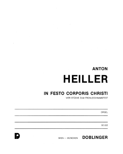 In festo corporis Christi — Anton Heiller
