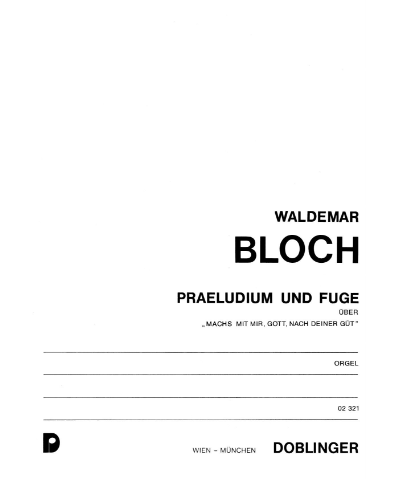 Prelude and Fugue — Waldemar Bloch