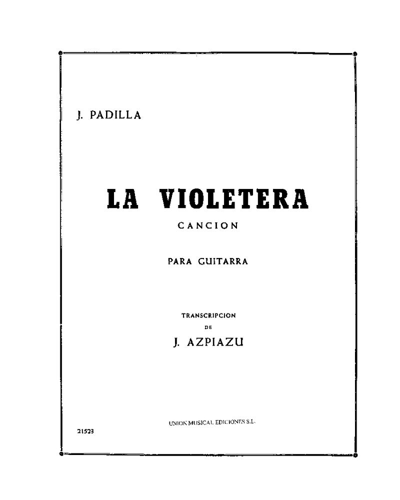 La violetera — José Padilla
