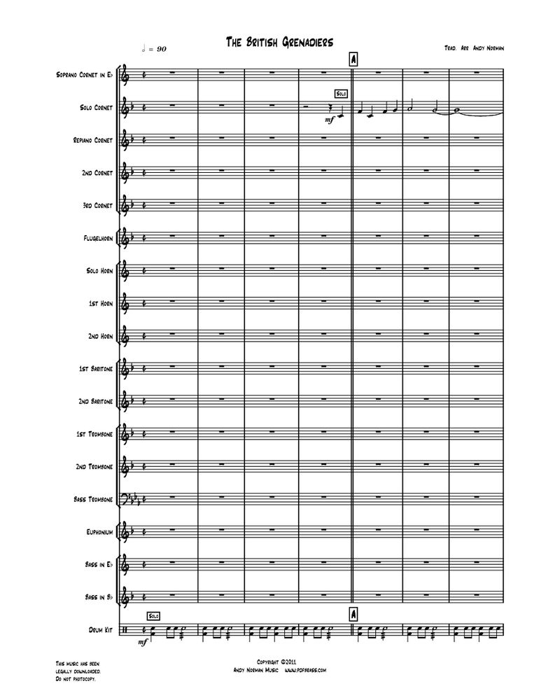 The British Grenadiers — Andrew Norman