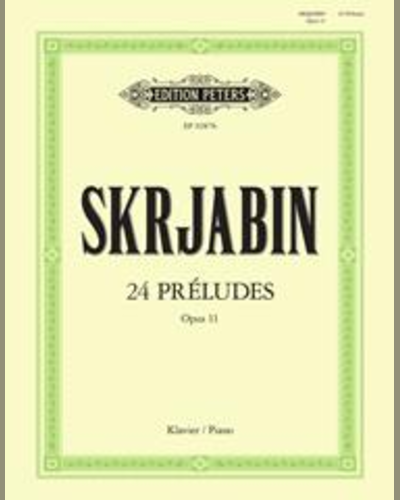 24 Préludes Op.11 — 斯克里亚宾