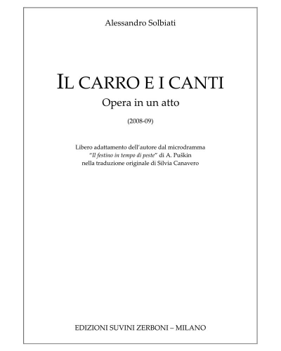 Il carro e i canti — Alessandro Solbiati