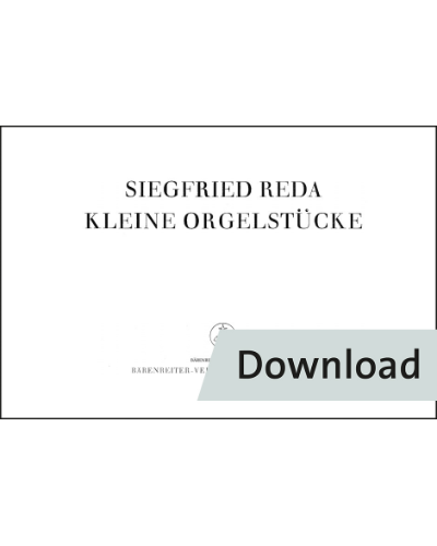 Kleine Orgelstücke — Siegfried Reda