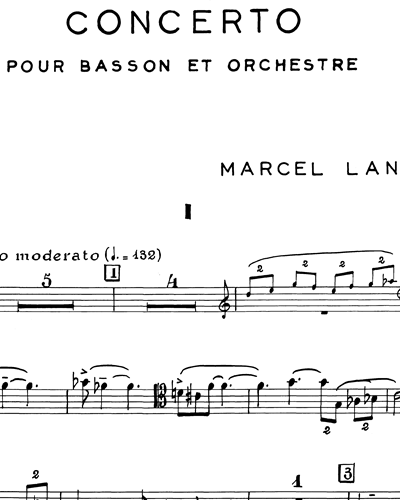 Concerto Pour Basson Et Orchestre — 马塞尔·兰多夫斯基