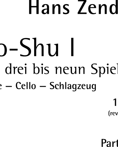 Lo-Shu I — Hans Zender