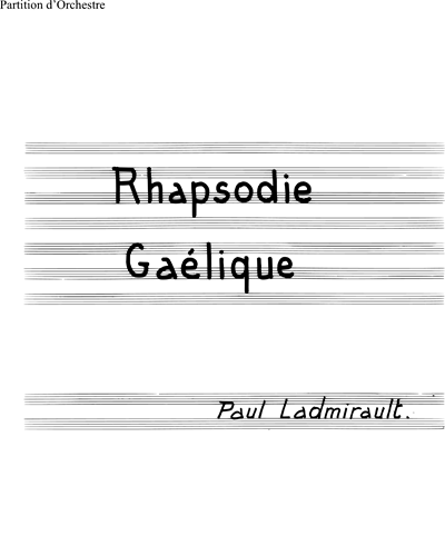 Rhapsodie Gaélique — Paul Ladmirault