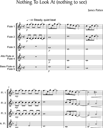 Nothing To Look At (flute choir) — Jamezs Patten
