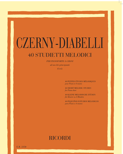 Forty Melodic Studies for Piano Four Hands, op. 803 — 车尔尼