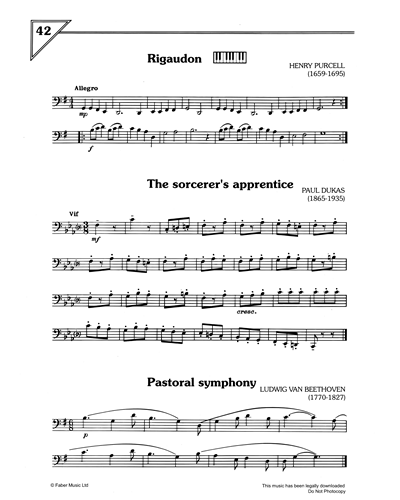'Rigaudon' & 'The Sorcerer's Apprentice' & 'Pastoral Symphony' — 贝多芬