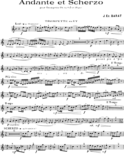 Andante and Scherzo — Joseph Edouard Barat