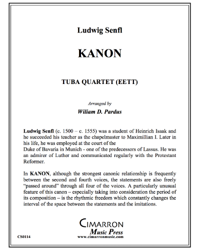 Kanon — Ludwig Senfl