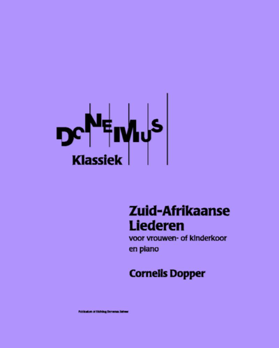 South African Songs — Cornelis Dopper