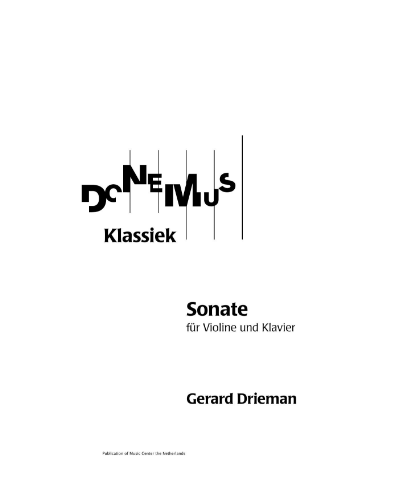 Sonatine — Gerard Drieman