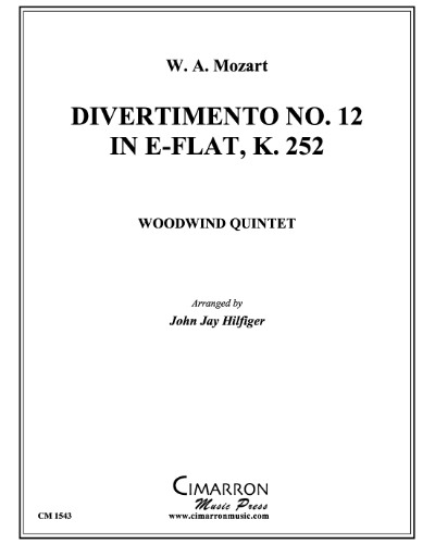Divertimento No. 12 in E-flat major, K. 252 — Wolfgang Amadeus Mozart