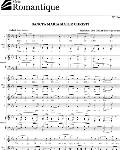Sancta Maria mater Christi — 德里布