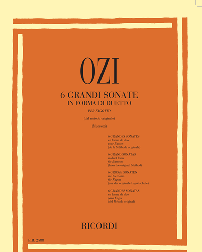 6 Grandi Sonate in forma di duetto — Étienne Ozi
