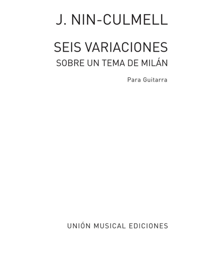 Seis variaciones — Joaquín Nin-Culmell
