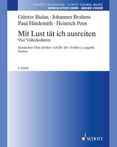 Mit Lust tät ich ausreiten — 欣德米特