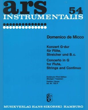Concerto in G major — Domenico de Micco