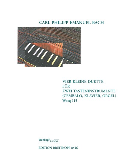 Four Little Duets for Two Keyboard Instruments, Wq 115 — C.P.E.巴赫