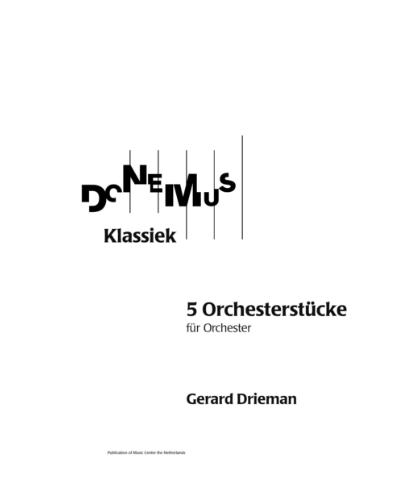 Five Orchestral Pieces — Gerard Drieman