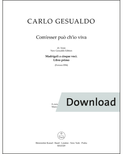 Com’esser può ch’io viva — 杰苏阿尔多