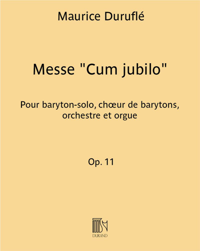 Messe "Cum jubilo", op. 11 — 迪吕弗莱