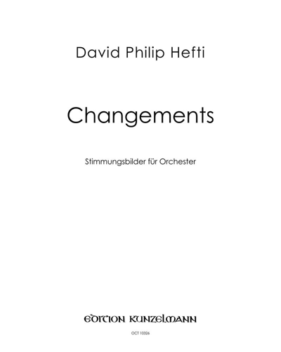 Changements — David Philip Hefti
