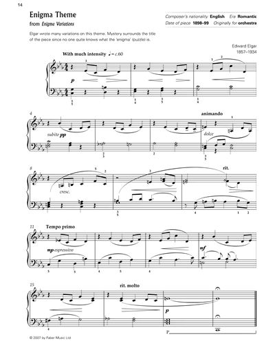 Enigma Theme (from 'Enigma Variations'), op. 36 — 埃尔加
