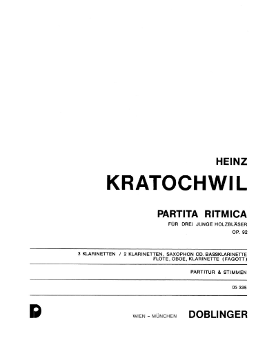 Partita Ritmica, op. 92 — Heinz Kratochwil