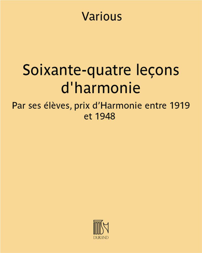 Soixante-quatre leçons d'harmonie — 合集