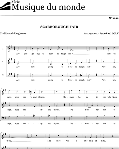 Scarborough fair — Jean-Paul Joly