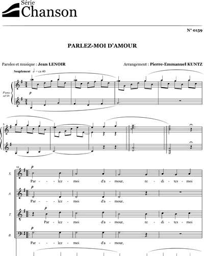 Parlez-moi d'amour — Jean Lenoir
