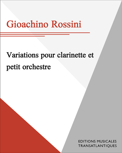 Variations for Clarinet and Small Orchestra — 罗西尼