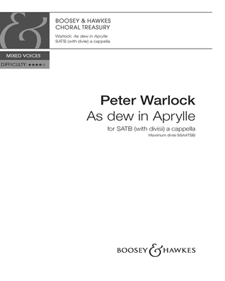 As Dew In Aprylle — Peter Warlock