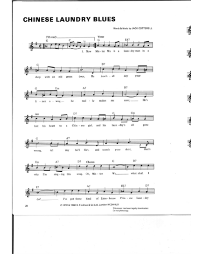 Chinese Laundry Blues — Jack Cottrell