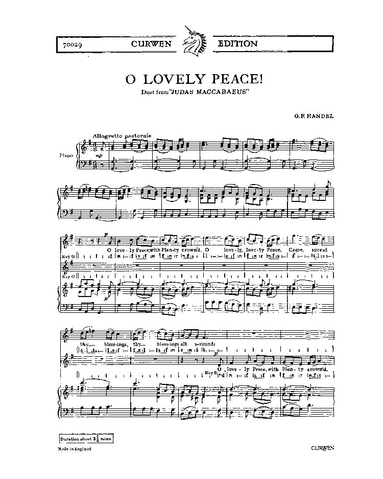 O Lovely Peace! — 亨德尔