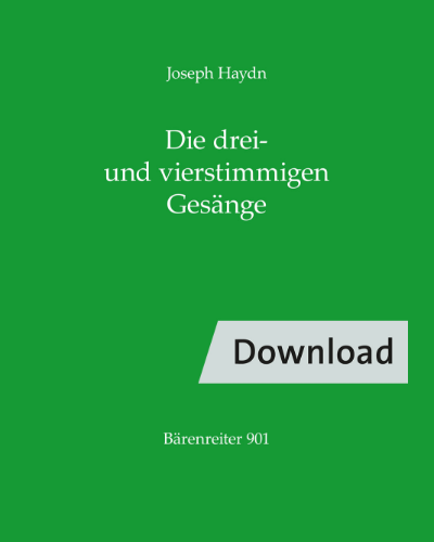 Die drei- und vierstimmigen Gesänge — Joseph Haydn