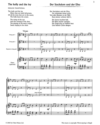 Carol Stringfest Selection — Mary Cohen