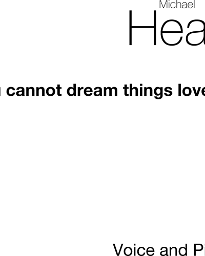 You Cannot Dream Things Lovelier — Michael Head