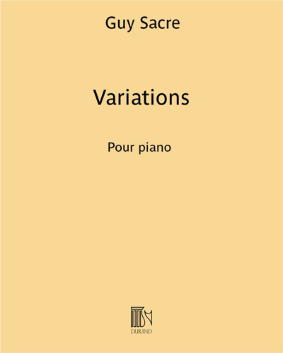 Variations (sur une mazurka de Chopin) — Guy Sacre