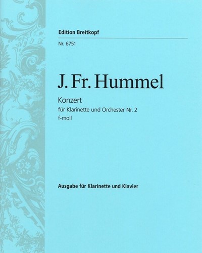 Clarinet Concerto No. 2 in F minor — Joseph Friedrich Hummel
