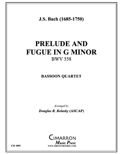 Prelude and Fugue in G minor, BWV 558 — 巴赫