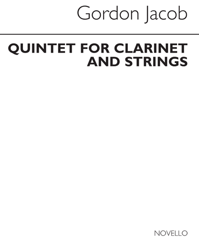 Quintet for Clarinet and Strings — Gordon Jacob